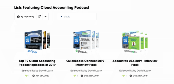 Lists featuring Cloud Accounting Podcast