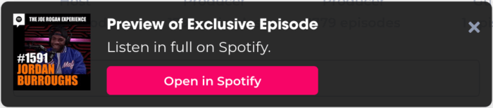 Preview a Spotify exclusive podcast