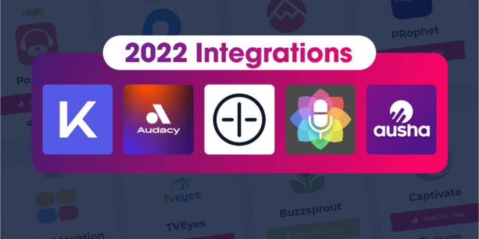 Podchaser Integrations in 2022 (So far)