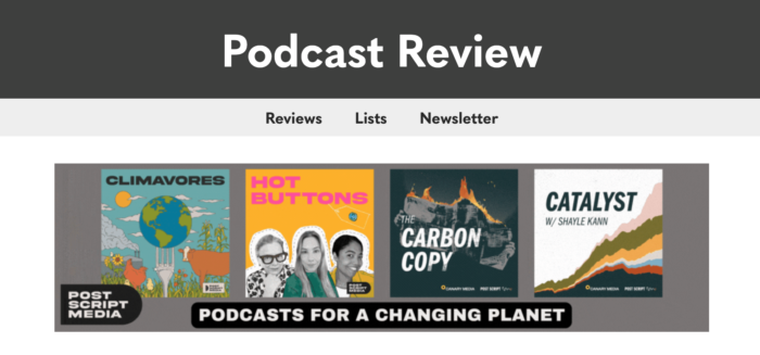 podcast review homepage