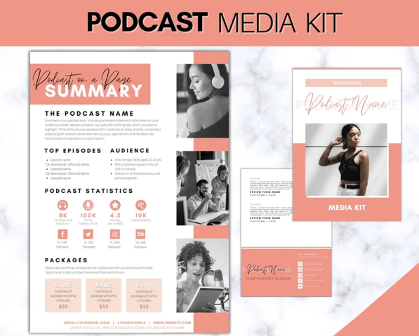 Podcast Media Kit template 