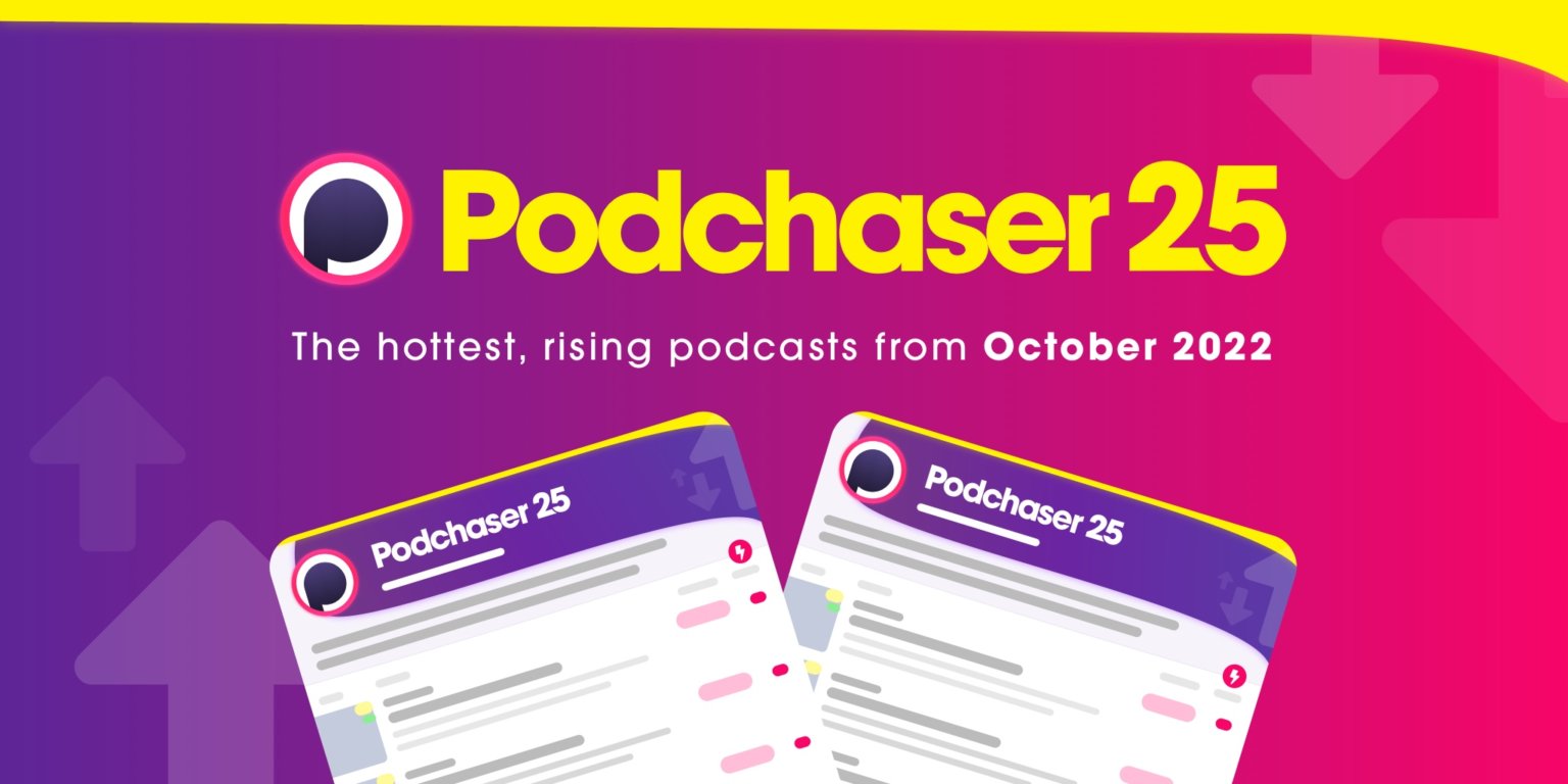 October’s Podchaser 25 – Top 25 Hottest Podcasts in October 2022