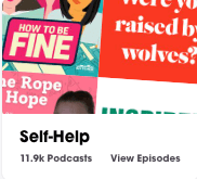 podchaser self help podcasts