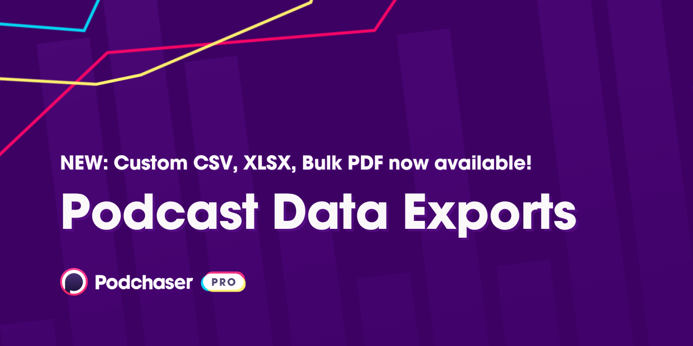 Export Podcast Data: Download as CSV, XLSX, PDF